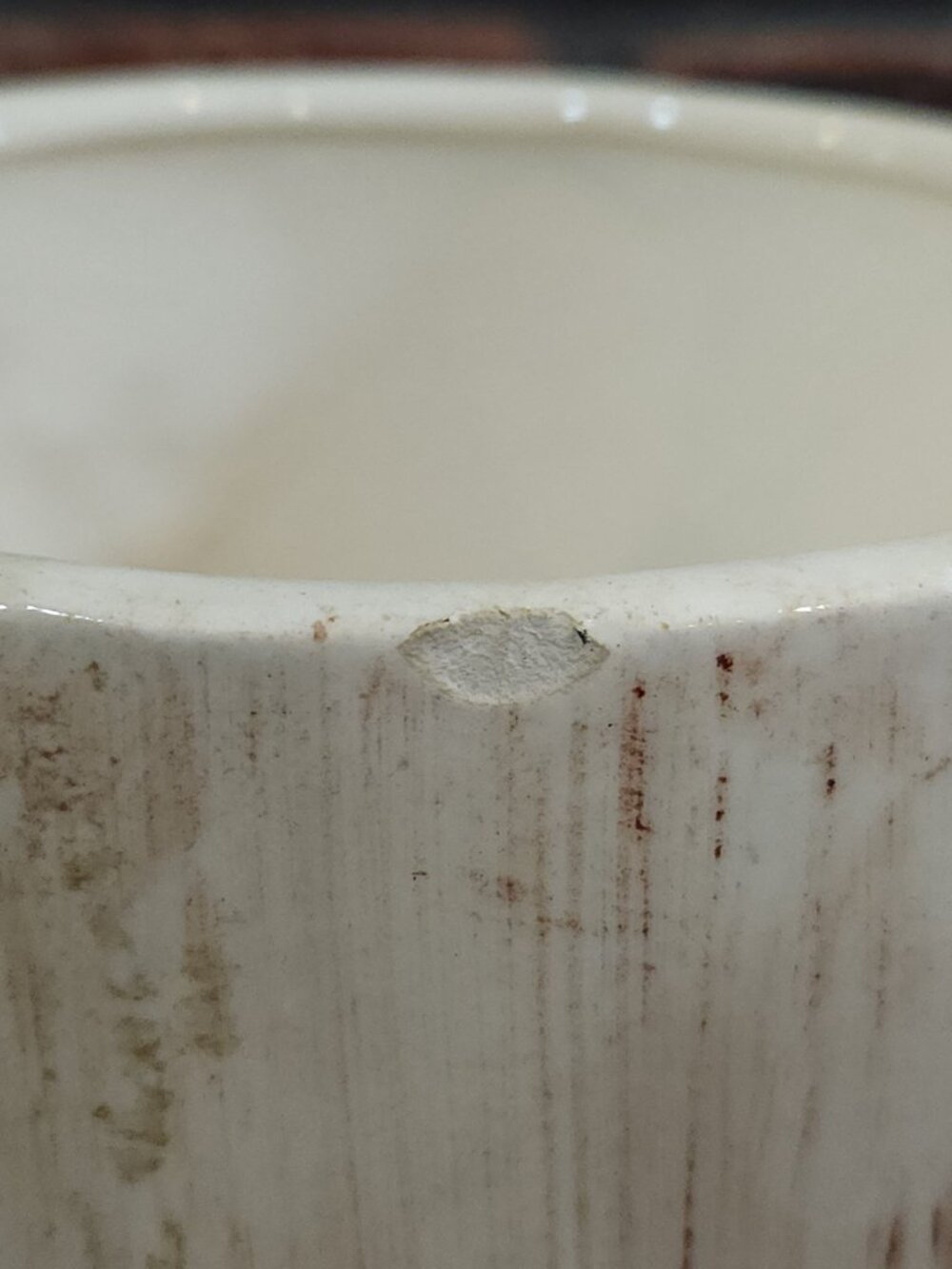 Vintage Treasure Craft Ceramic Wood Grain Apple Sugar Canister Cottagecore Retro - Picture 11 of 14